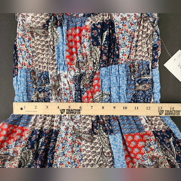 NWT Patchwork Midi Dress - Multicolor - Picture 7 of 9